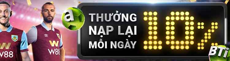 thưởng nạp lại W88